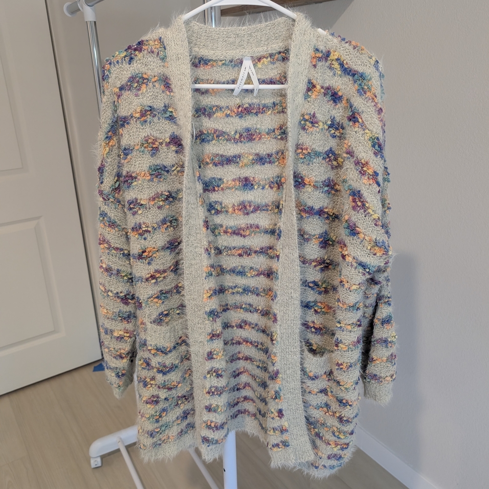 Dreamers Cream Cardigan Lightweight Sweater